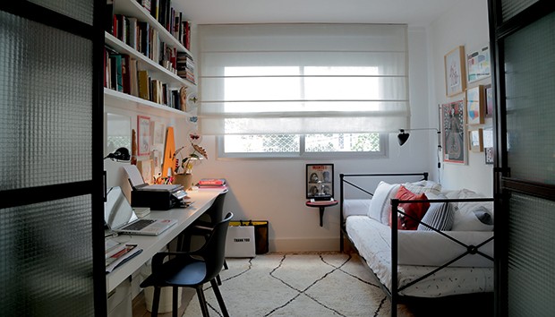 Lifestyle decor - O escritório / quarto de hóspedes (Foto: Rogerio Voltan)