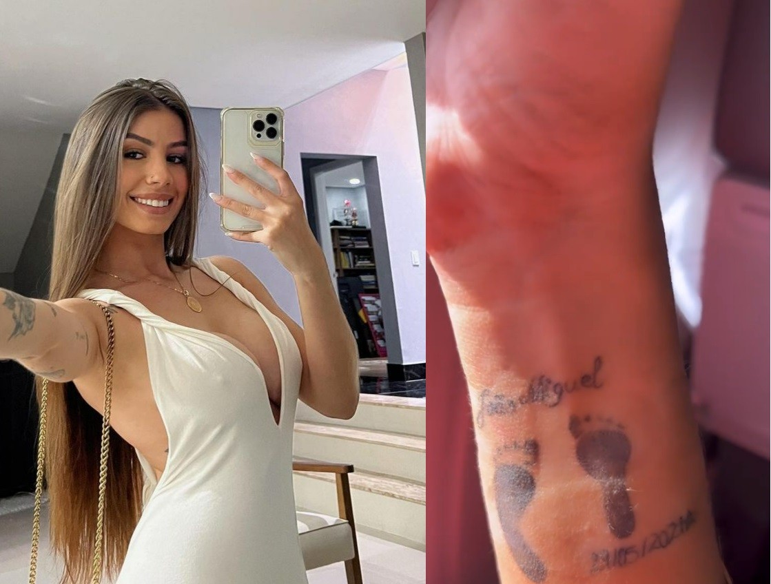 Maria Lina mostra tatuagem em homenagem ao filho e faz reflexão sobre sua vida (Foto: Reprodução Instagram)