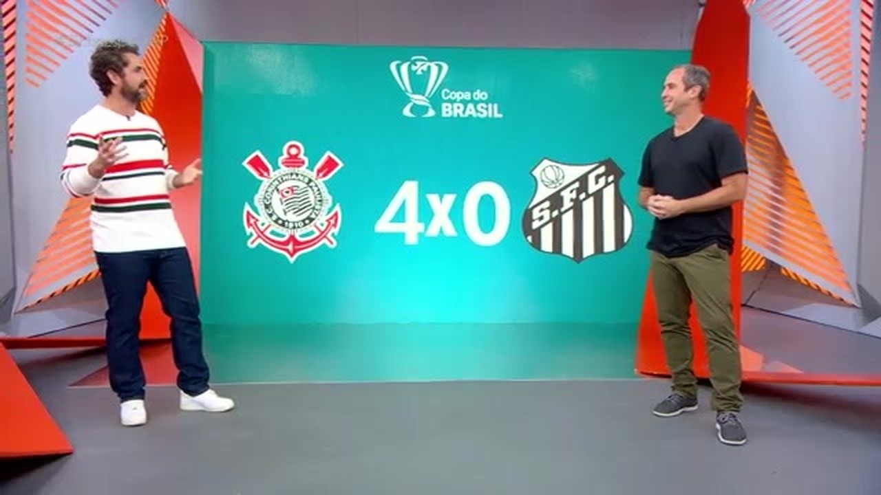 Caio comenta vitória do Corinthians sobre o Santos na Copa do Brasil