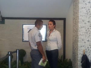 Encontro de Policiais Militares em Santos, SP (Foto: Mariane Rossi/G1)