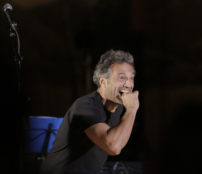O ator arrancou risadas da plateia (Foto: Inácio Moraes/Gshow)
