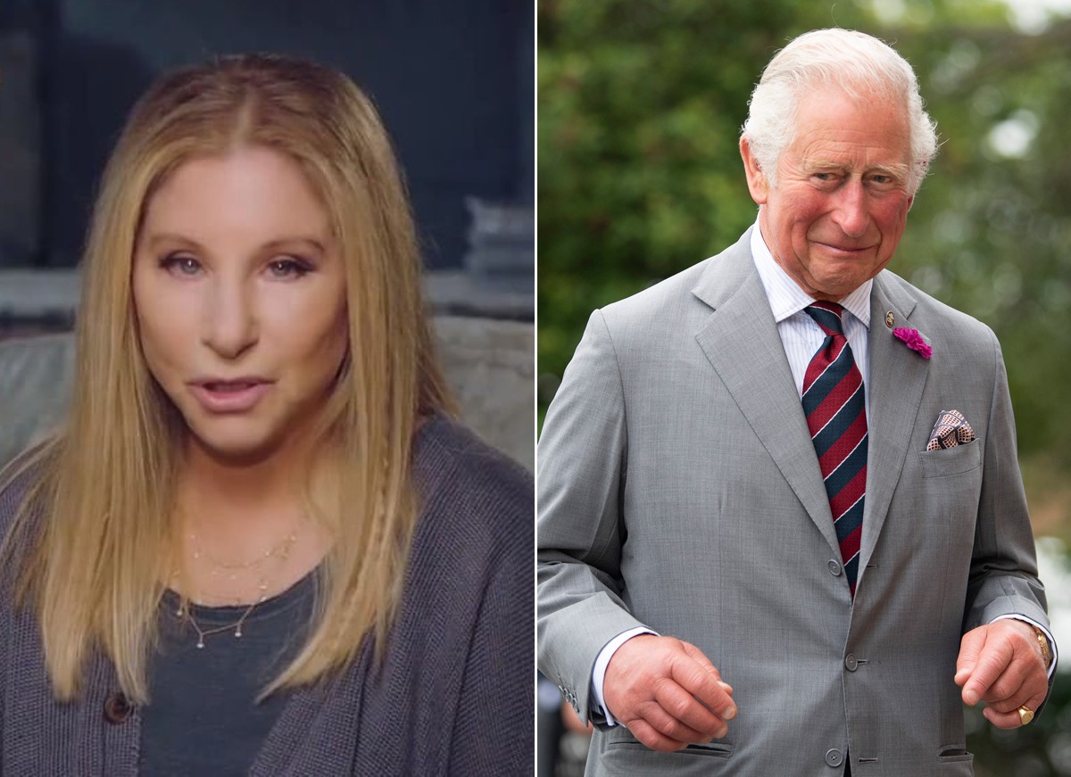 Barbra Streisand e Príncipe Charles tiveram affair em 1994 (Foto: Reprodução / Instagram e Getty Images)