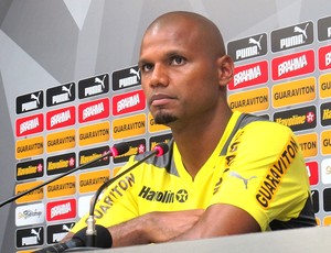 Jefferson coletiva Botafogo (Foto: Thales Soares)