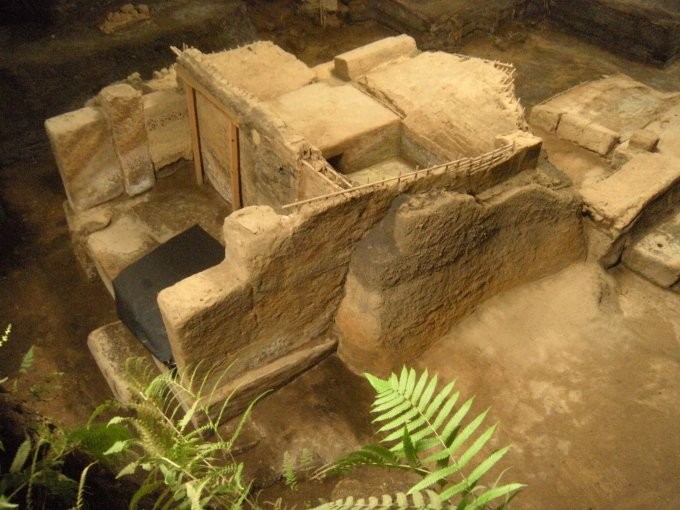 Uma das casas escavadas pelos arqueólogos em Ceren  (Foto: University of Colorado)