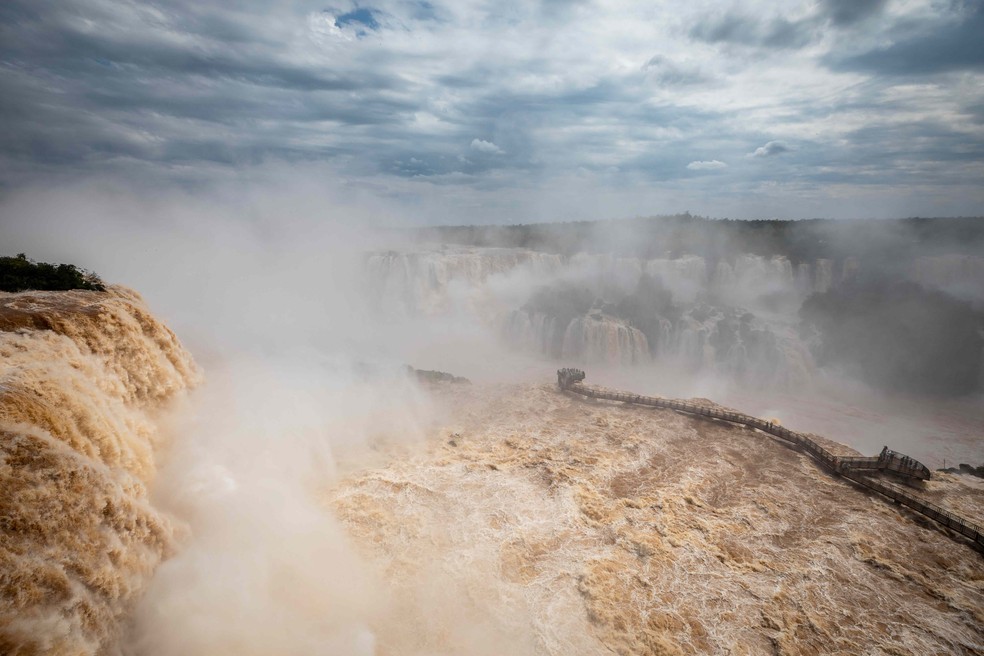 Cataratas do Iguaçu no dia 15 de outubro de 2022 — Foto: Kiko Sierich/Reuters