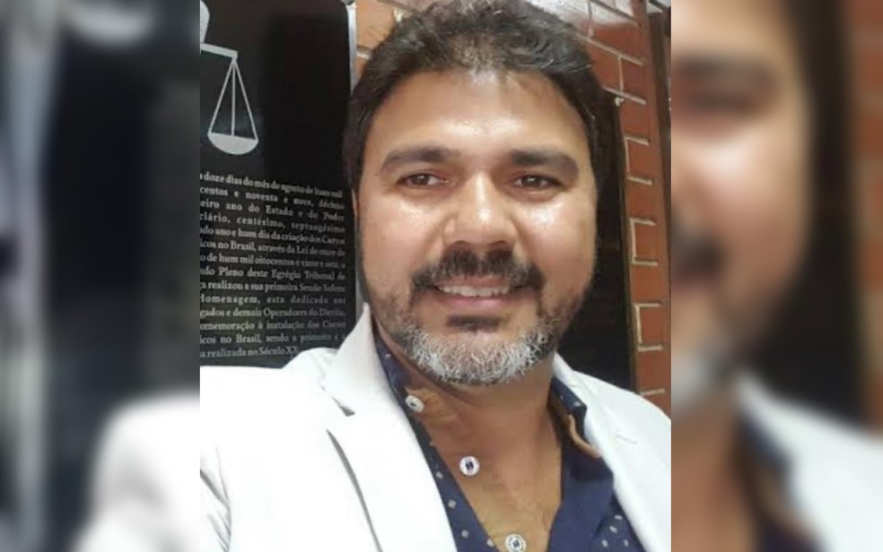 Advogado Adel&uacute;cio, suspeito de mandar matar o tamb&eacute;m advogado Hans &mdash; Foto: Reprodu&ccedil;&atilde;o/TV Anhanguera