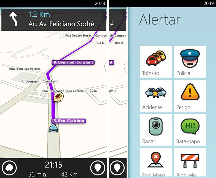 Waze é uma ótima alternativa ao Here Maps para quem quer dirigir pela cidade (Foto: Divulgação/Windows Phone Store)