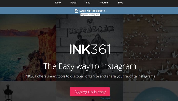 INK361 oferece plataforma completa para ver as novidades do Instagram pelo computador (Foto: Reprodução/Barbara Mannara)