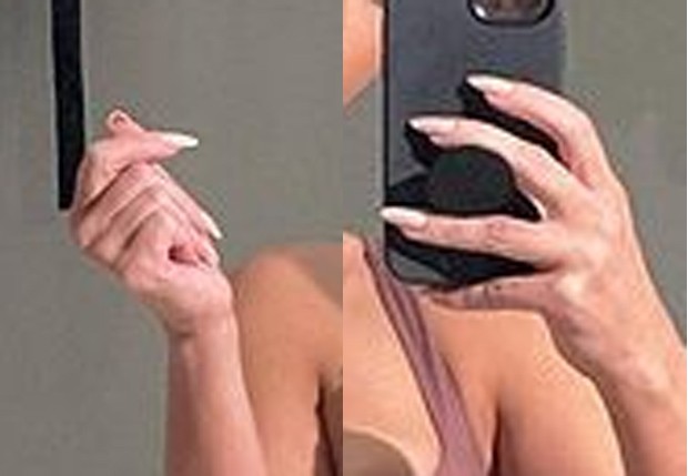 Kim Kardashian aparece sem aliança em meio a rumores de separação de Kanye West (Foto: Reprodução/Instagram)