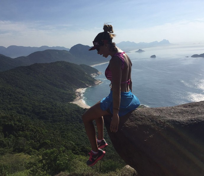 Dany Bananinha aproveita o lindo visual do Rio de Janeiro para a foto (Foto: Arquivo Pessoal)