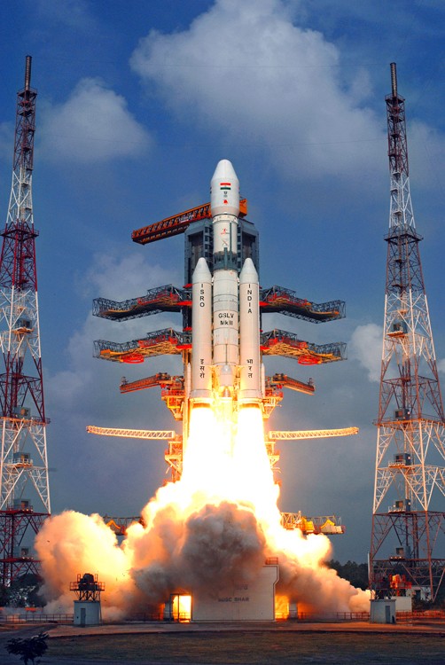 GSLV MK-III é o maior foguete desenvolvido na Índia até agora (Foto: ISRO/Divulgação)