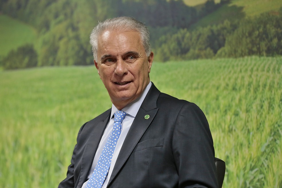 Marcos Montes, ex-prefeito Uberaba, tomou posse como ministro da Agricultura Pecuária e Abastecimento — Foto: Guilherme Martimon/Mapa