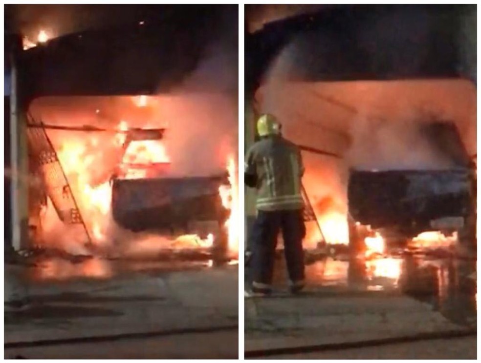 Homem teria colocado fogo no próprio carro, ingerido combustível e tentado entrar no carro em chamas em Guajará, RO. — Foto: Reprodução/Redes Sociais 