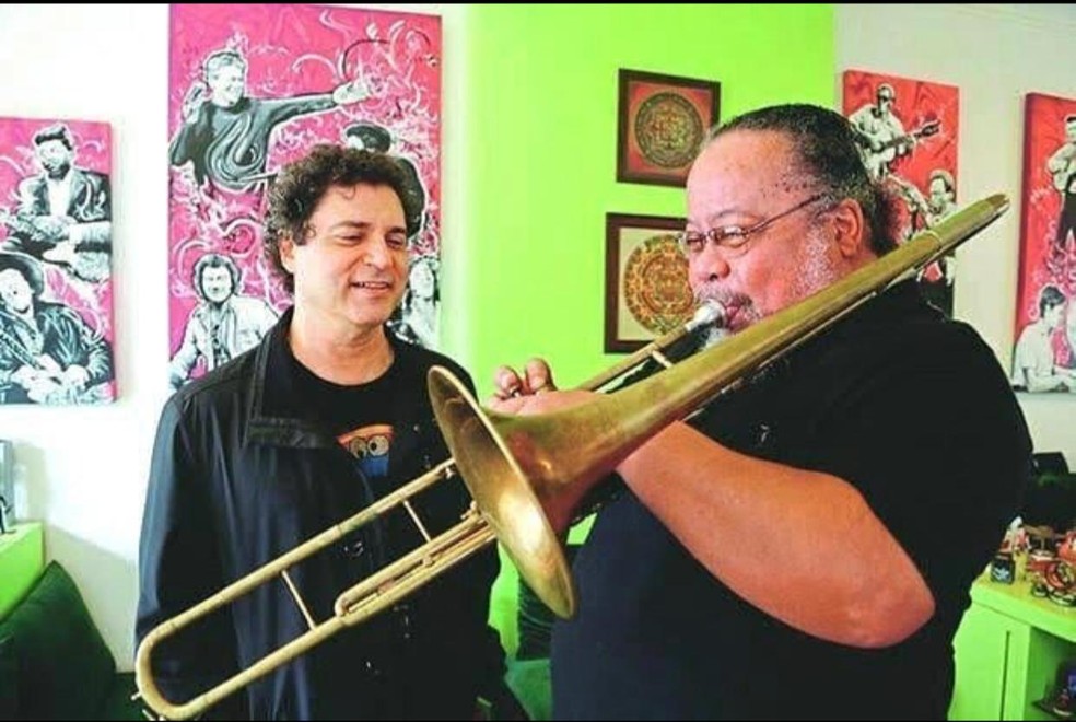 Frejat lançou o disco de Serginho Trombone em 2019 — Foto: Reprodução/Redes sociais