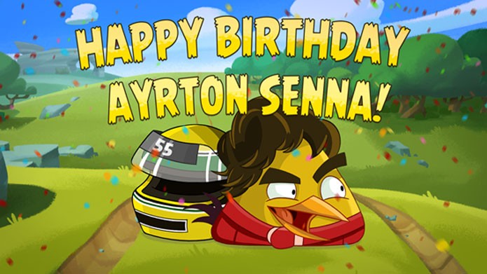 Senna Bird chega a Angry Birds Go (Foto: Divulga??o)