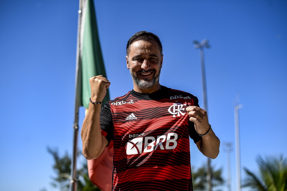 Vitor Pereira, novo técnico do Flamengo, em um hotel do Rio de Janeiro — Foto: Marcelo Cortes/Flamengo