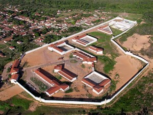 Penitenciária Estadual de Alcaçuz, maior unidade prisional do Rio Grande do Norte (Foto: Canindé Soares/G1)