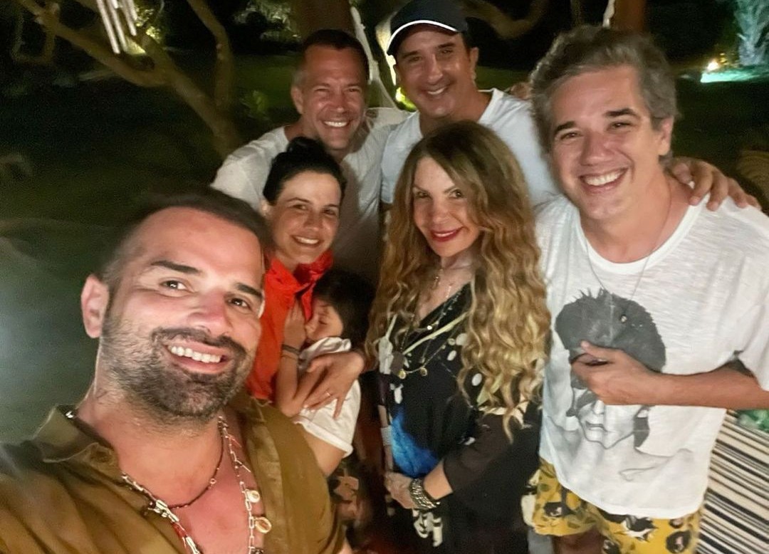 Malvino Salvaador e Kyra Gracie encontram Elba Ramalho e Rogério Flausino (Foto: Reprodução / Instagram)