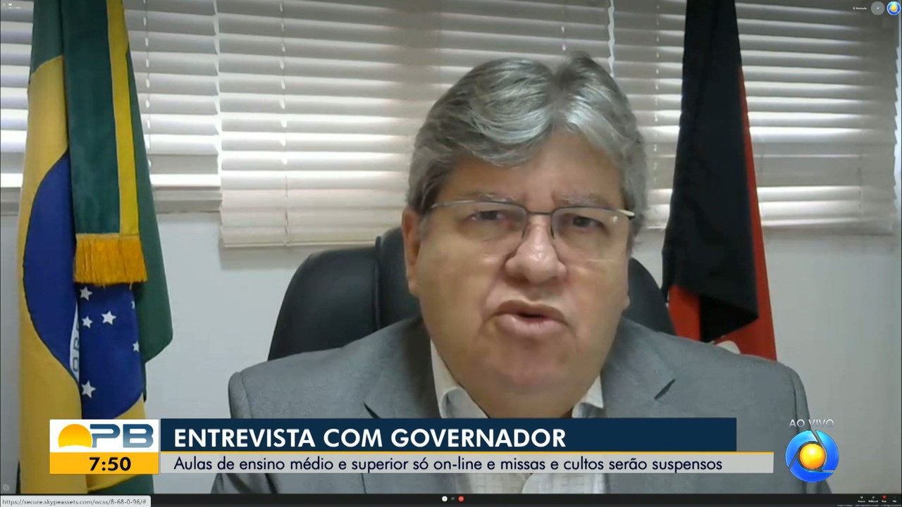 Governador cita pontos do decreto com medidas restritivas e toque de recolher na Paraíba