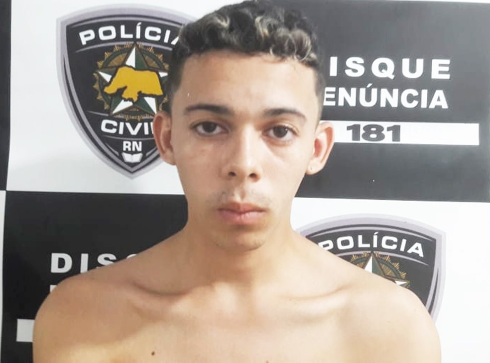 Lucivan Dantas Rocha, de 18 anos, tinha mandado de prisão expedido pela Justiça — Foto: Polícia Civil do RN/Divulgação