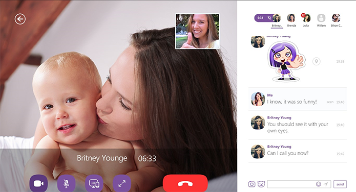 Viber para Windows possui chats, ligações de voz e vídeos e grupos (Foto: Divulgação/Windows Store)