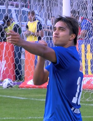 Marcelo Moreno, atacante do Cruzeiro (Foto: Reprodução / Premiere)