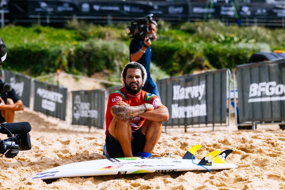 Italo Ferreira na etapa de Newcastle, na Austrália — Foto: Matt Dunbar/World Surf League via Getty Images