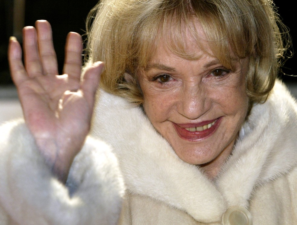 Atriz Jeanne Moreau morreu aos 89 anos em Paris (Foto de arquivo de 6 de dezembro de 2003)  (Foto: Fabrizio Bensch/ Reuters)
