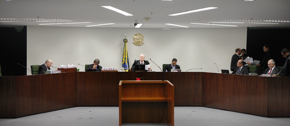 Sessão da Segunda Turma do STF analisou o processo que investigava o senador Renan Calheiros por peculato — Foto: Rosinei Coutinho/STF