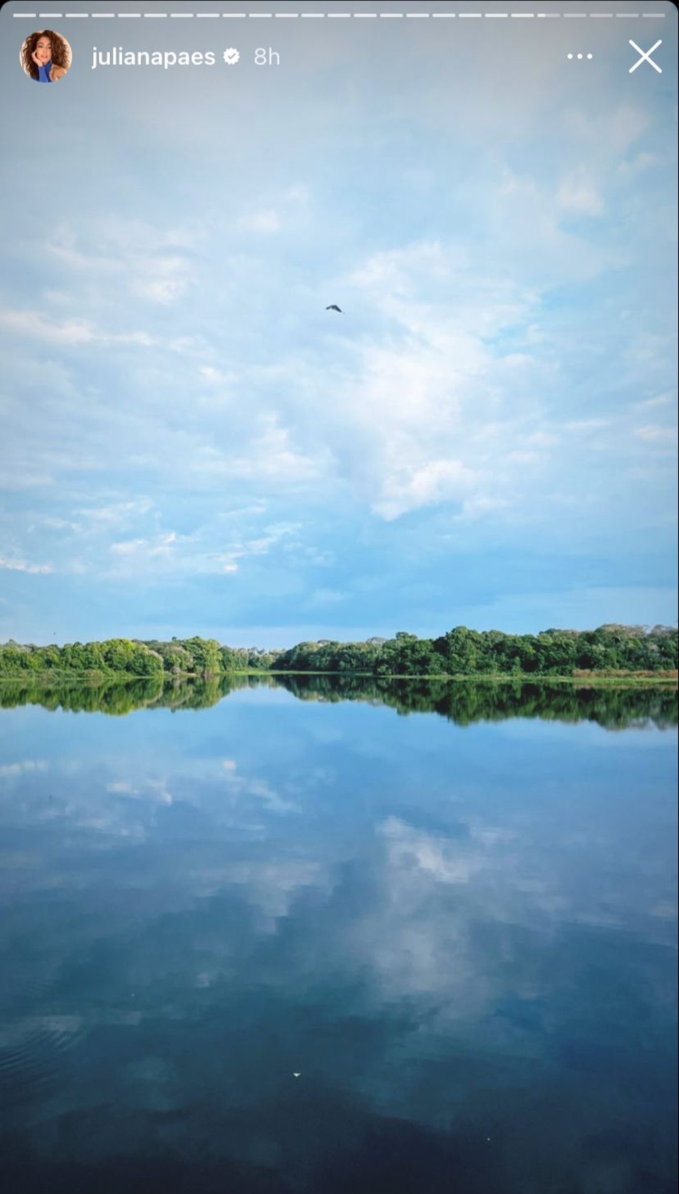 Juliana se encantou com as belezas do Pantanal de MS — Foto: Reprodução