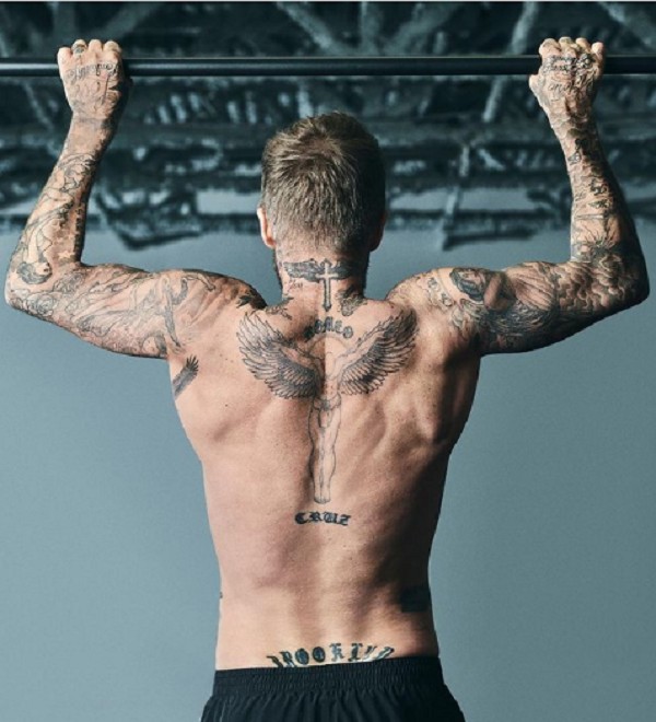 David Beckham malhando (Foto: Instagram)