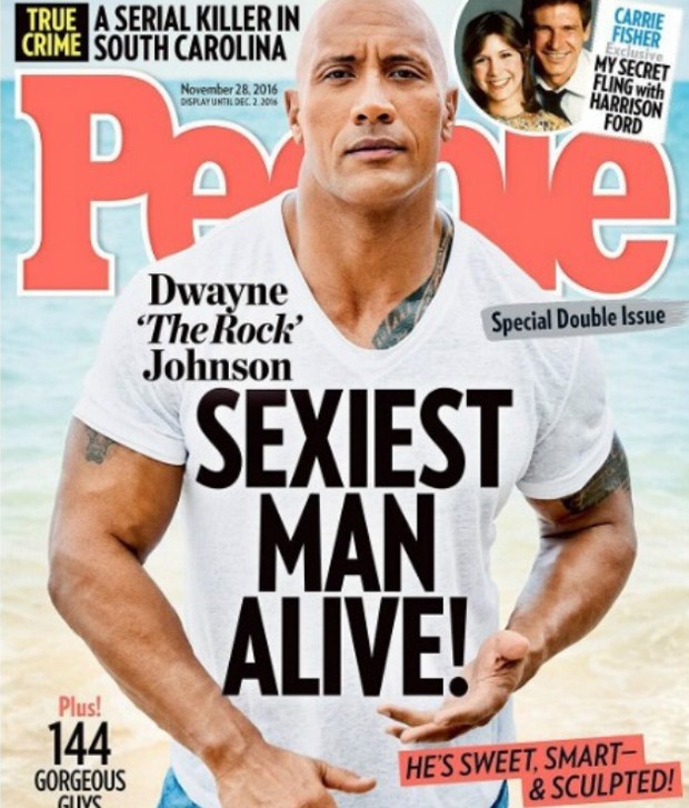 Dwayne 'The Rock' Johnson foi eleito mais sexy do mundo em 2016 pela revista 'People' (Foto: Reprodução)