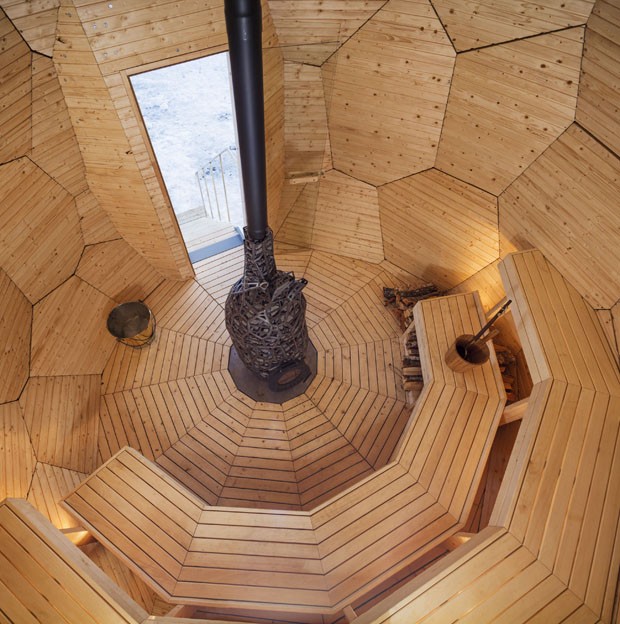 Cidade na Suécia ganha sauna em formato de ovo (Foto: divulgação)