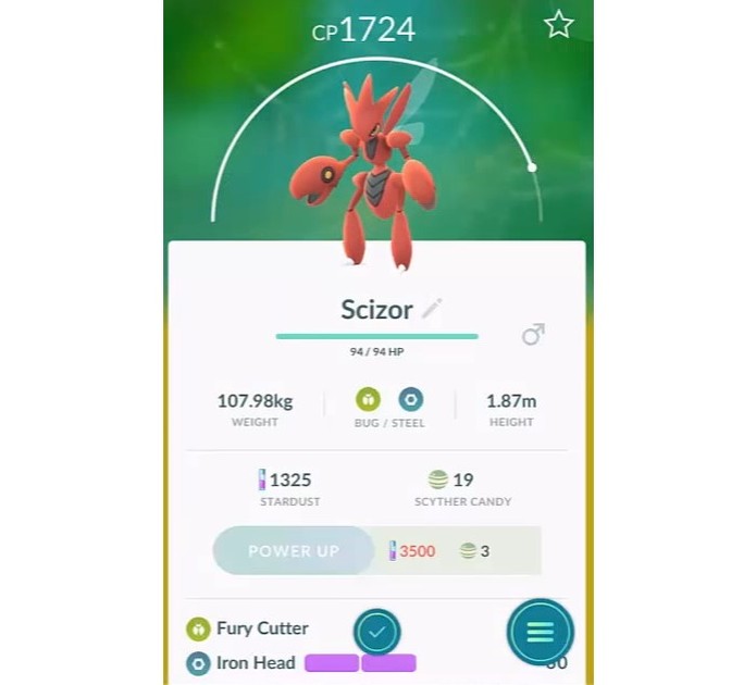Scizor exige item especial em Pokémon GO para evoluir a partir de Scyther (Foto: Reprodução/Felipe Demartini)