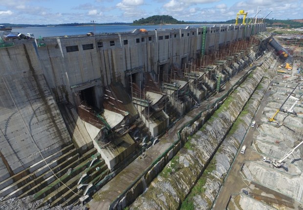 Obras da usina hidrelétrica de Belo Monte, no Pará (Foto: Osvaldo de Lima/Norte Energia/Divulgação)