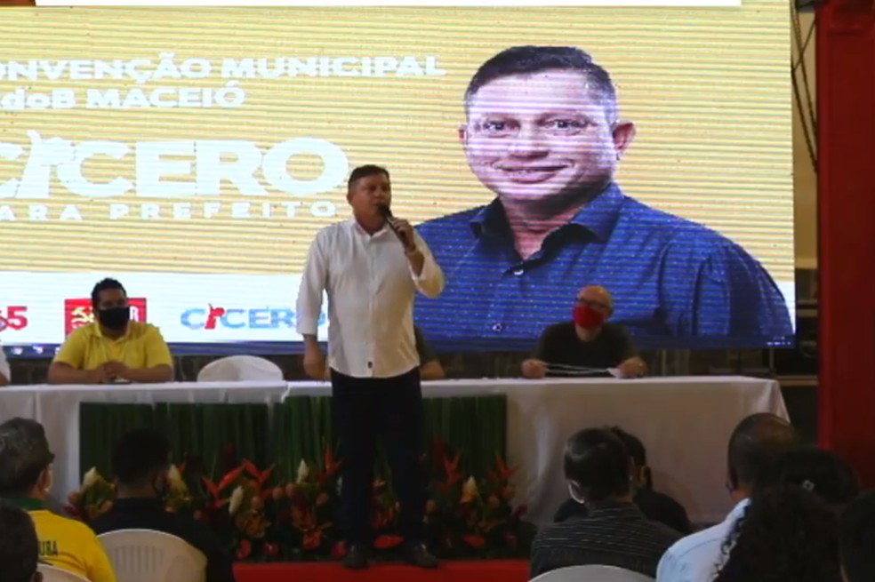 Cícero Filho, candidato à Prefeitura de Maceió pelo PCdoB nas eleições municipais de 2020  — Foto: Reprodução