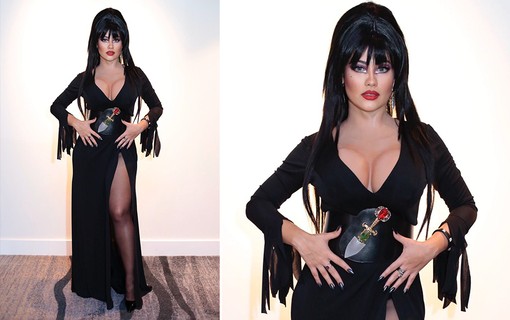 Thaynara OG se inspirou em Elvira, Rainha das Trevas