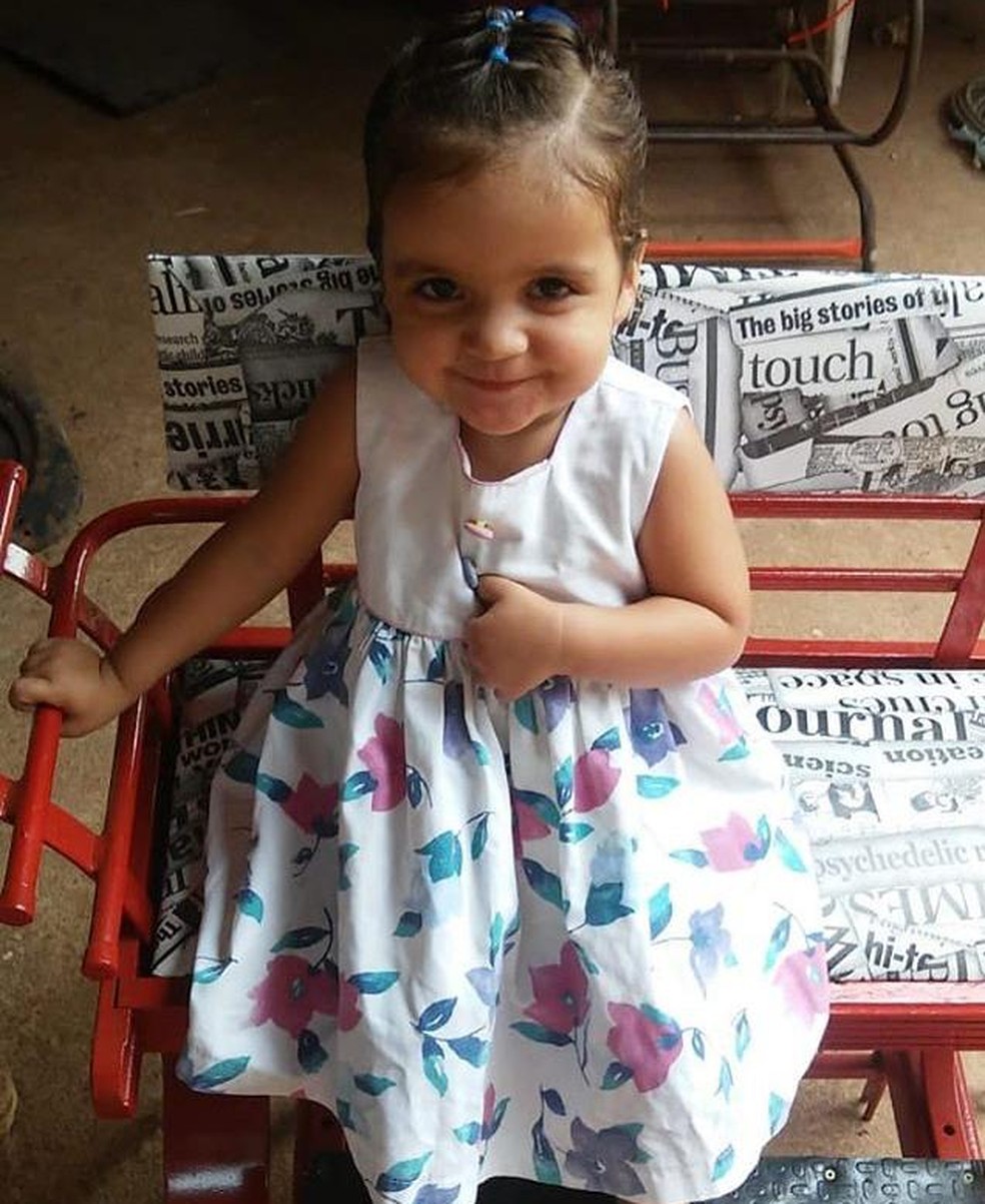 Alice Maia Silva, de 3 anos, foi atropelada em praia do CearÃ¡ â Foto: Arquivo da famÃ­lia