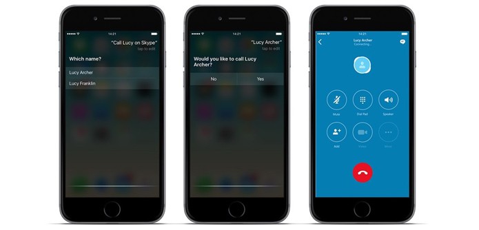 A Siri poderá realizar chamada via Skype (Foto: Divulgação/Skype)