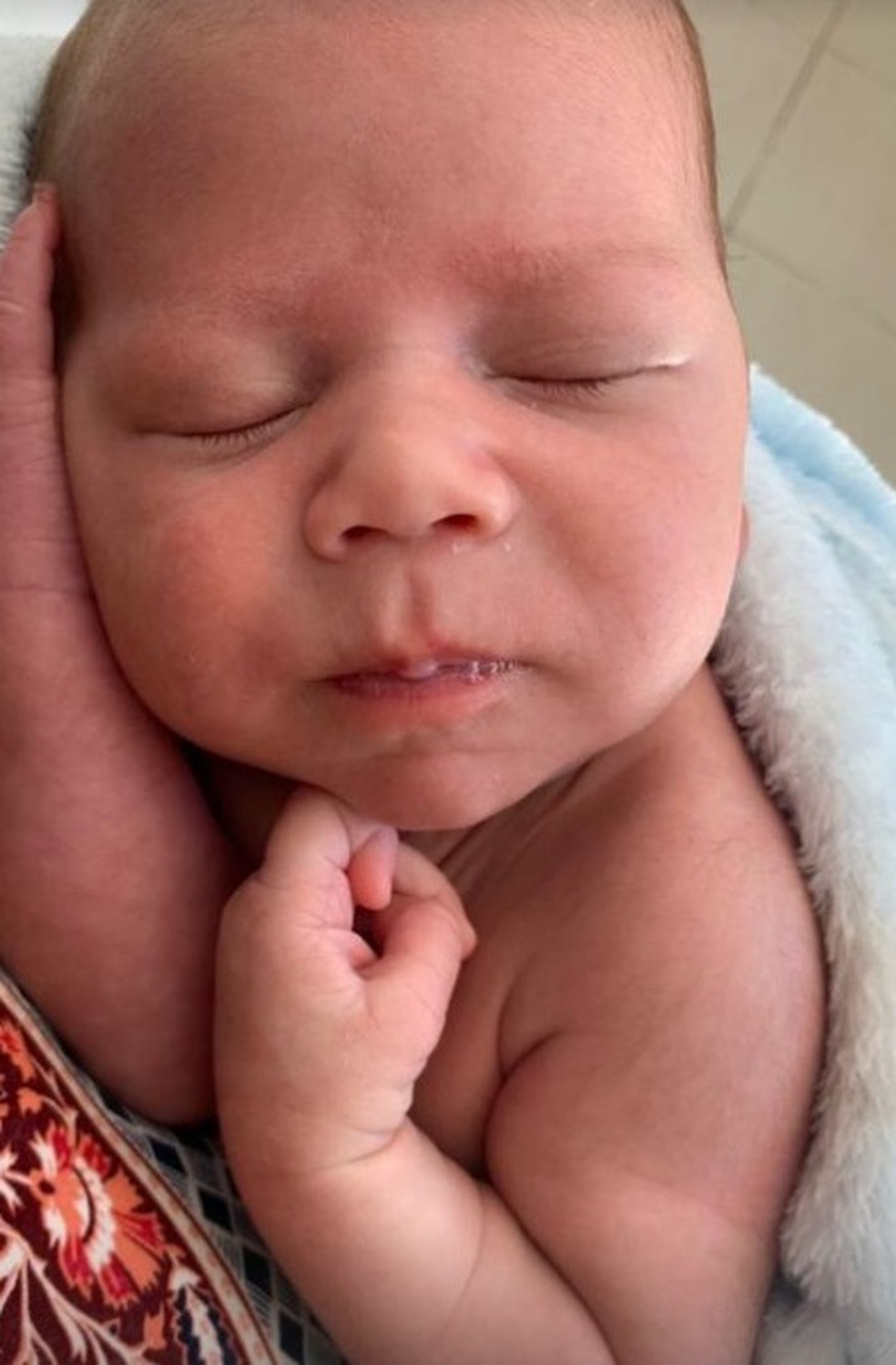 Bebê Davi Marcos nas suas primeiras semanas de vida  — Foto: Divulgação