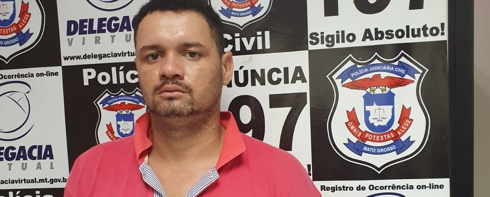 Até o fim de 2019, polícia divulgava imagens de rosto de suspeitos, como o caso de ex-marido preso por ameaçar mulher em Cuiabá — Foto: Polícia Civil de Mato Grosso/Assessoria