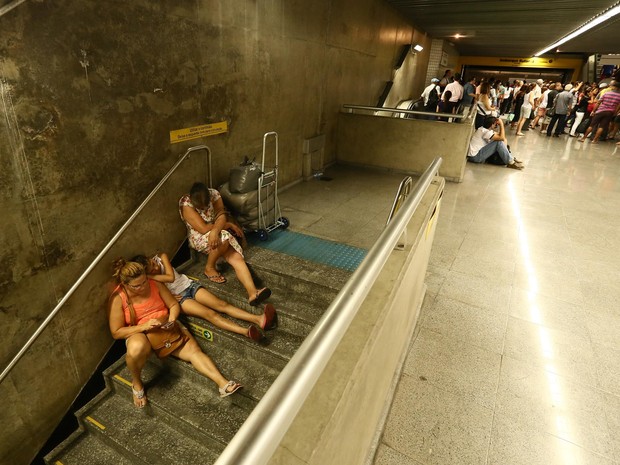 Movimentação na estação República do Metrô de São Paulo (Foto: André Lucas Almeida/Futura Press/Estadão Conteúdo)