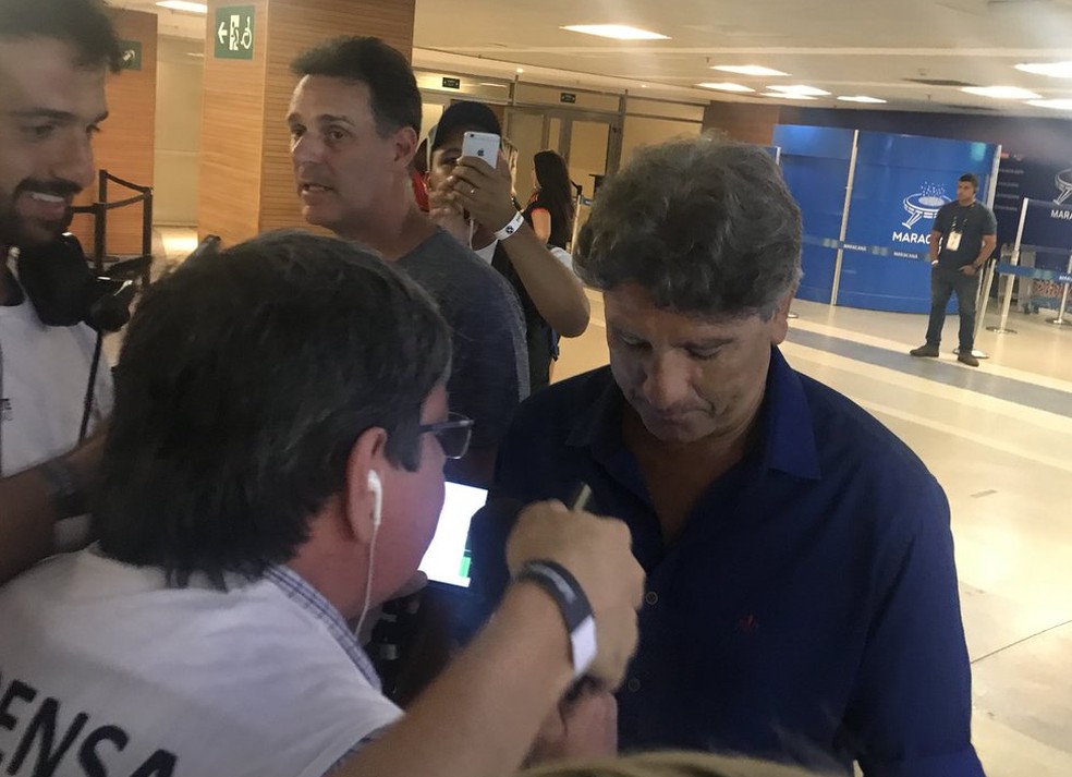 Renato Gaúcho antes do Jogo das Estrelas (Foto: Amanda Kestelman)