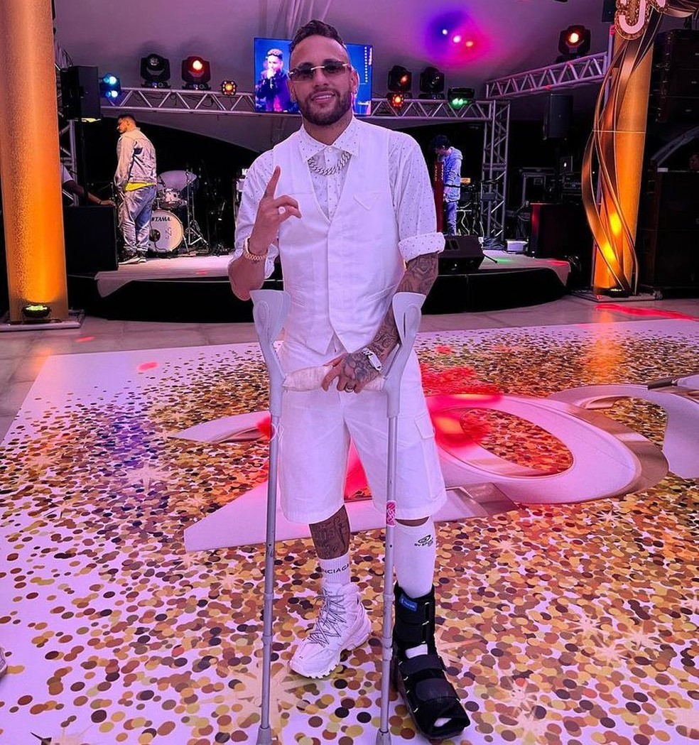 Neymar durante festas de fim de ano   Foto: instagram/neymarjr