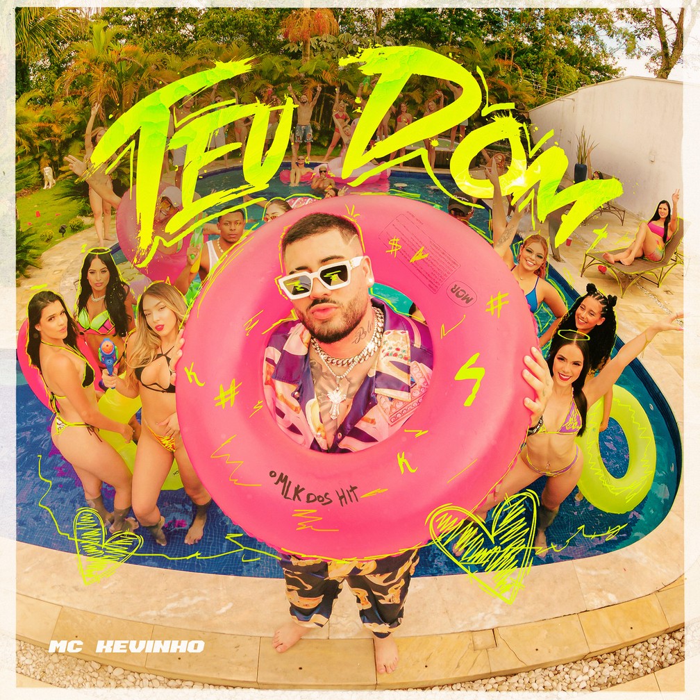 Capa do single 'Teu dom', de MC Kevinho — Foto: Denys Argyriou