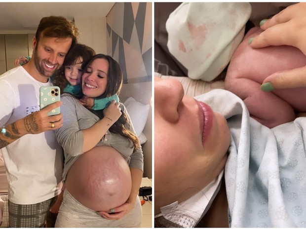 Youtuber Taciele Alcolea dá à luz à segunda filha, Alana (Foto: Reprodução/Instagram)