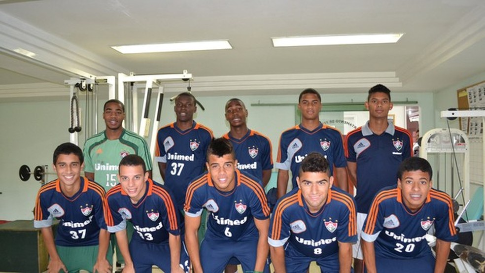 Gerson e Danielzinho no Sub-17 do Fluminense &mdash; Foto: Edgard Maciel S&aacute;