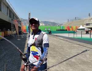 Andrés Pila evento-teste tiro com arco Rio (Foto: Amanda Kestelman) Andrés Pila evento-teste tiro com arco Rio (Foto: Amanda Kestelman)