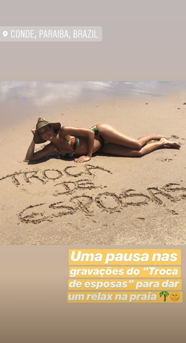 Ticiane Pinheiro posta foto curtindo a Paraíba (Foto: Reprodução/Instagram)