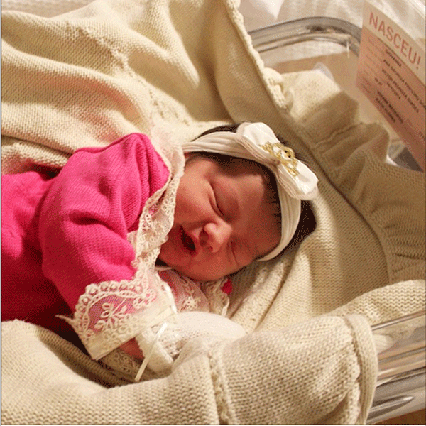 A pequena Giovanna em um sono tranquilo... (Foto: Reprodução - Instagram)